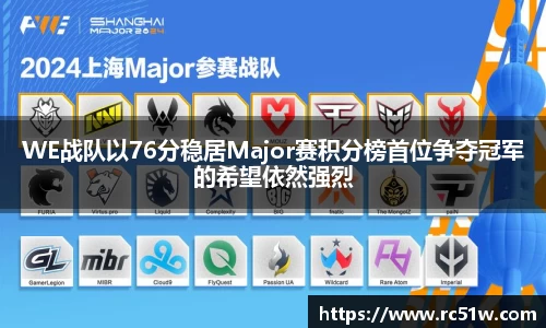 WE战队以76分稳居Major赛积分榜首位争夺冠军的希望依然强烈